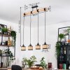 Ramila Suspension, Suspension Écru, Noir, 4 lumières