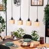 Bongal Suspension, Suspension Écru, Noir, 4 lumières