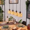 Bongal Suspension, Suspension Écru, Noir, 4 lumières