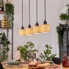Bongal Suspension, Suspension Écru, Noir, 4 lumières