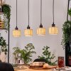 Bongal Suspension, Suspension Écru, Noir, 4 lumières