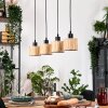 Bongal Suspension, Suspension Écru, Noir, 4 lumières