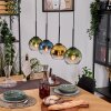 Koyoto Suspension, Boule lumineuse, Suspension Écru, Noir, 4 lumières