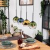 Koyoto Suspension, Boule lumineuse, Suspension Écru, Noir, 4 lumières