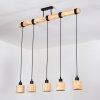 Cavaca Suspension, Suspension Écru, Noir, 5 lumières