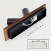 Dalan Plafonnier, Spot de plafond LED Écru, Noir, 2 lumières