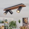 Dalan Plafonnier, Spot de plafond LED Écru, Noir, 3 lumières