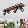 Dalan Plafonnier, Spot de plafond LED Écru, Noir, 4 lumières