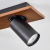 Dalan Plafonnier, Spot de plafond LED Écru, Noir, 4 lumières