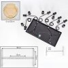 Koyoto Suspension, Boule lumineuse, Suspension Ambre, 6 lumières