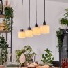 Bassagoda Suspension, Suspension Écru, Noir, 4 lumières
