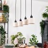 Bassagoda Suspension, Suspension Écru, Noir, 4 lumières