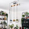 Koyoto Suspension, Boule lumineuse, Suspension Écru, Noir, 3 lumières
