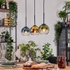 Koyoto Suspension, Boule lumineuse, Suspension Écru, Noir, 3 lumières