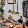 Koyoto Suspension, Boule lumineuse, Suspension Écru, Noir, 3 lumières
