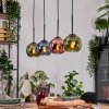 Koyoto Suspension, Boule lumineuse, Suspension Écru, Noir, 4 lumières