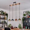 Koyoto Suspension, Boule lumineuse, Suspension Écru, Noir, 4 lumières