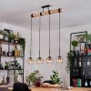 Koyoto Suspension, Boule lumineuse, Suspension Écru, Noir, 4 lumières