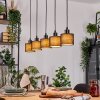 Bassagoda Suspension, Suspension Écru, Noir, 5 lumières