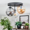 Gastor Plafonnier, Boule lumineuse 30 cm Ambre, Clair, Fumé, 3 lumières
