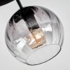 Koyoto Plafonnier, Boule lumineuse 30 cm Clair, Fumé, 3 lumières
