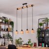Granja Suspension, Suspension Écru, Noir, 4 lumières