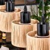 Granja Suspension, Suspension Écru, Noir, 4 lumières