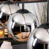 Koyoto Suspension, Boule lumineuse, Suspension Écru, Noir, 4 lumières
