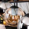 Koyoto Suspension, Boule lumineuse, Suspension Écru, Noir, 4 lumières