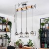 Koyoto Suspension, Boule lumineuse, Suspension Écru, Noir, 4 lumières