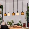 Bassagoda Suspension, Suspension Écru, Noir, 5 lumières