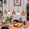 Bassagoda Suspension, Suspension Écru, Noir, 5 lumières