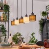 Bassagoda Suspension, Suspension Écru, Noir, 5 lumières