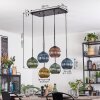 Koyoto Suspension, Boule lumineuse, Suspension Bleu, Or, Vert, Cuivré, 6 lumières