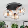 Koyoto Plafonnier, Boule lumineuse 30 cm Ambre, Clair, 3 lumières