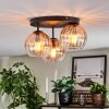 Koyoto Plafonnier, Boule lumineuse 30 cm Ambre, Clair, 3 lumières