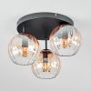 Koyoto Plafonnier, Boule lumineuse 30 cm Ambre, Clair, 3 lumières