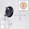 Koyoto Plafonnier, Boule lumineuse 30 cm Ambre, 3 lumières