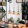 Koyoto Suspension, Boule lumineuse, Suspension Écru, Noir, 3 lumières