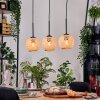 Basto Suspension, Suspension Écru, Noir, 3 lumières