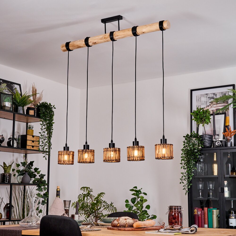 Cando Suspension, Suspension Écru, Noir, 5 lumières main product photo