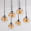 Ripoll Suspension, Boule lumineuse, Suspension Ambre, Clair, 6 lumières