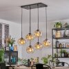 Ripoll Suspension, Boule lumineuse, Suspension Ambre, Clair, 6 lumières