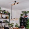 Koyoto Suspension, Boule lumineuse, Suspension Écru, Noir, 3 lumières