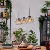 Koyoto Suspension, Boule lumineuse, Suspension Écru, Noir, 3 lumières