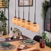 Basto Suspension, Suspension Écru, Noir, 5 lumières