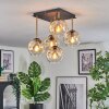 Ripoll Plafonnier, Boule lumineuse Or, Noir, 5 lumières