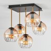 Koyoto Plafonnier, Boule lumineuse Or, Noir, 5 lumières