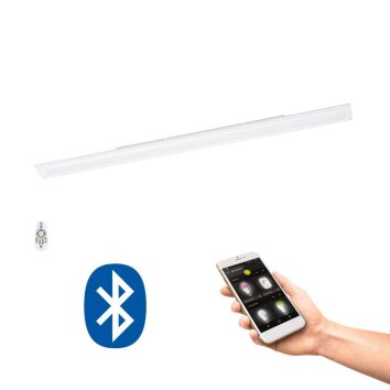 Plafonnier Eglo SALOBRENA-C LED Blanc, 1 lumière, Télécommandes, Changeur de couleurs