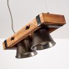 Suspension Oksbol Bois foncé, Noir, 2 lumières